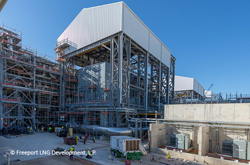 GE Power Conversion's 75 MW motor installed on the Freeport LNG site