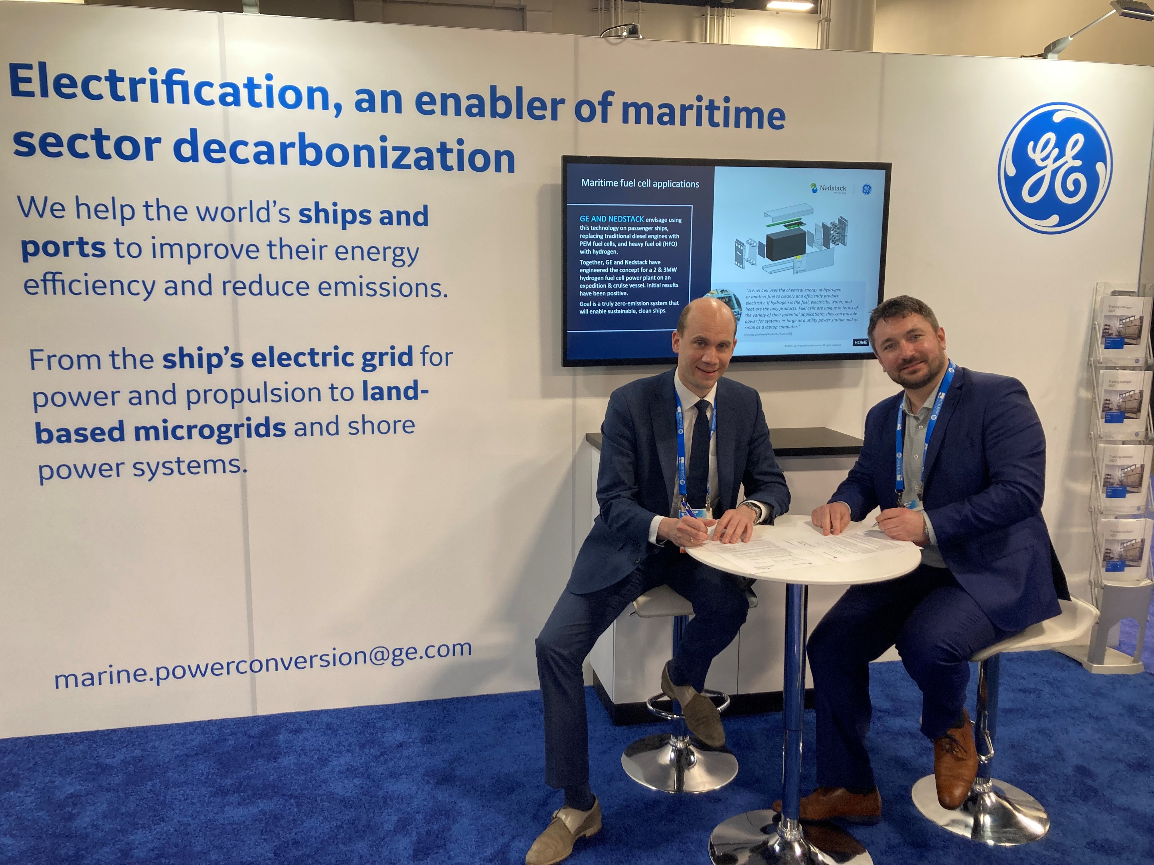 GE Power Conversion renews its Partnership Agreement with Nedstack Fuel Cell Technology for the development of marine fuel cell solutions
